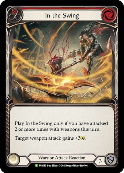 In the Swing (Red) - FAB057, Flesh and Blood: Promo Cards FAB057
