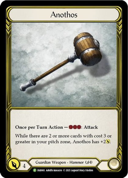 Anothos (Golden) - FAB061, Flesh and Blood: Promo Cards FAB061