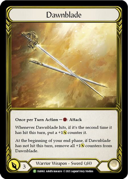 Dawnblade (Golden) - FAB062, Flesh and Blood: Promo Cards FAB062