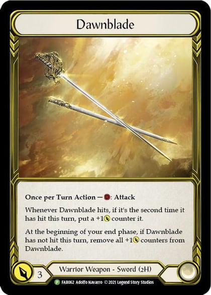 Dawnblade (Golden) - FAB062, Flesh and Blood: Promo Cards FAB062