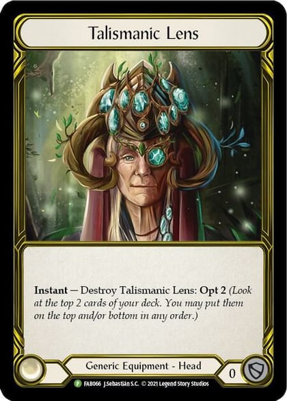 Talismanic Lens (Golden) - FAB066, Flesh and Blood: Promo Cards FAB066