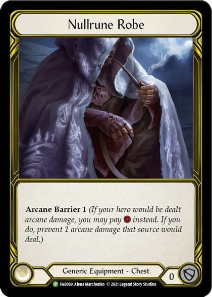 Nullrune Robe (Golden) - FAB069, Flesh and Blood: Promo Cards FAB069