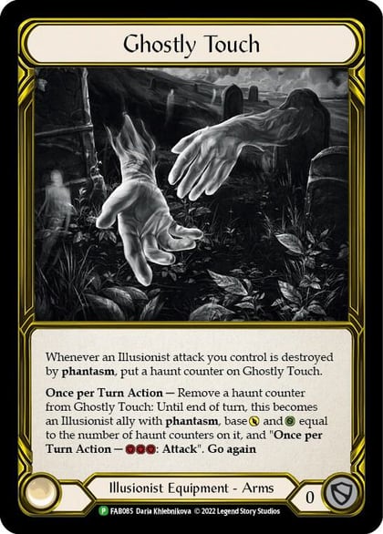 Ghostly Touch (Golden) - FAB085, Flesh and Blood: Promo Cards FAB085