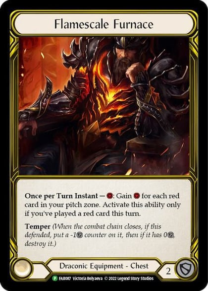 Flamescale Furnace (Golden), Flesh and Blood: Promo Cards FAB087