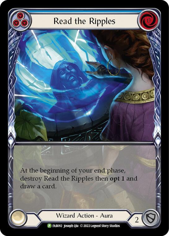 Read the Ripples (Blue) - FAB092, Flesh and Blood: Promo Cards FAB092