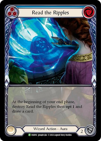 Read the Ripples (Blue) - FAB092, Flesh and Blood: Promo Cards FAB092