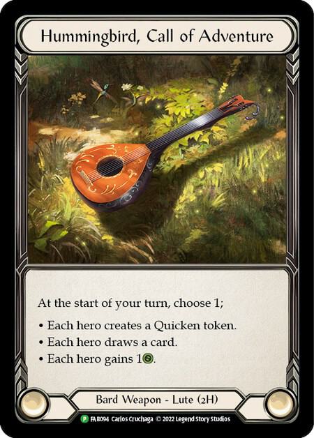 Hummingbird, Call of Adventure - FAB094, Flesh and Blood: Promo Cards FAB094
