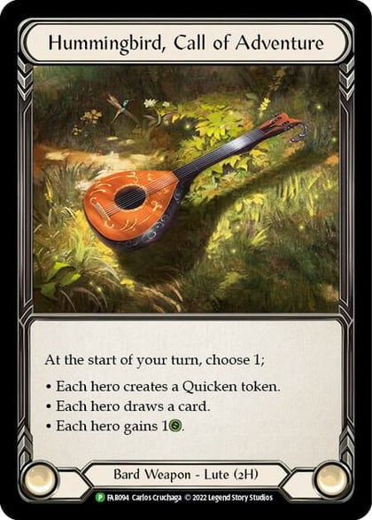 Hummingbird, Call of Adventure - FAB094, Flesh and Blood: Promo Cards FAB094