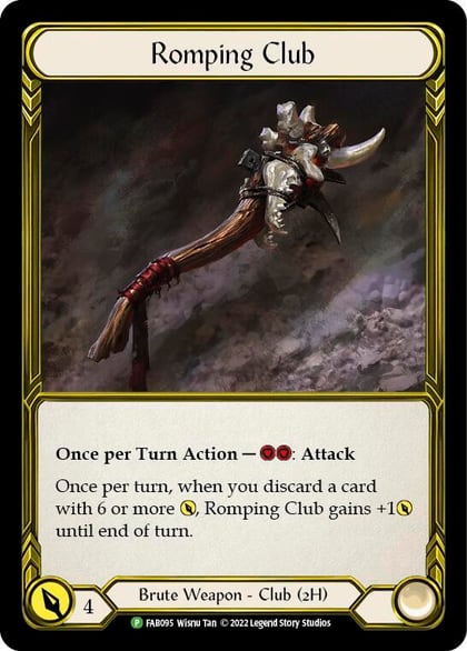 Romping Club (Golden) - FAB095, Flesh and Blood: Promo Cards FAB095