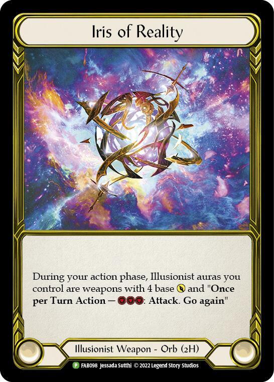 Iris of Reality (Golden) - FAB098, Flesh and Blood: Promo Cards FAB098