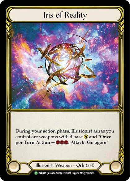 Iris of Reality (Golden) - FAB098, Flesh and Blood: Promo Cards FAB098