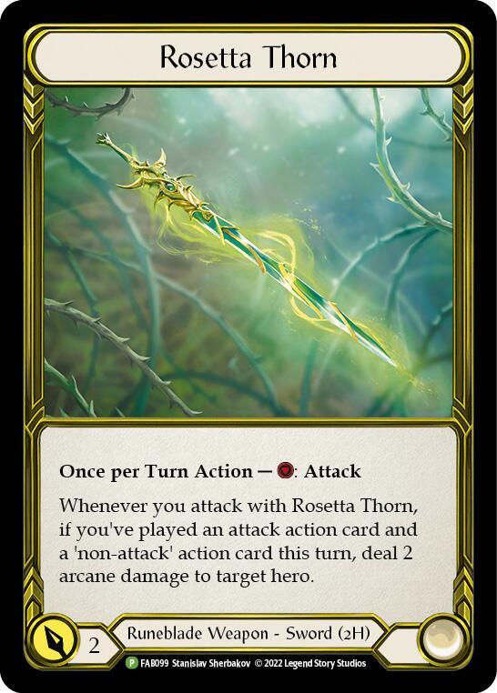 Rosetta Thorn (Golden) - FAB099, Flesh and Blood: Promo Cards FAB099