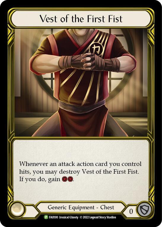Vest of the First Fist (Golden) - FAB100, Flesh and Blood: Promo Cards FAB100