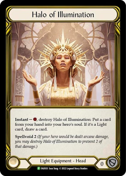 Halo of Illumination (Golden) - FAB103, Flesh and Blood: Promo Cards FAB103