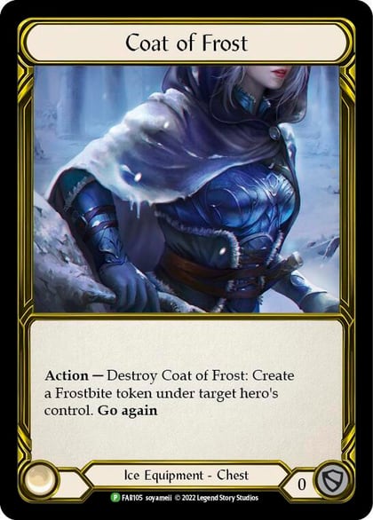Coat of Frost (Golden) - FAB105, Flesh and Blood: Promo Cards FAB105