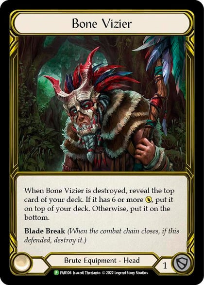 Bone Vizier (Golden) - FAB106, Flesh and Blood: Promo Cards FAB106