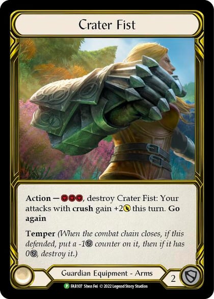 Crater Fist (Golden) - FAB107, Flesh and Blood: Promo Cards FAB107
