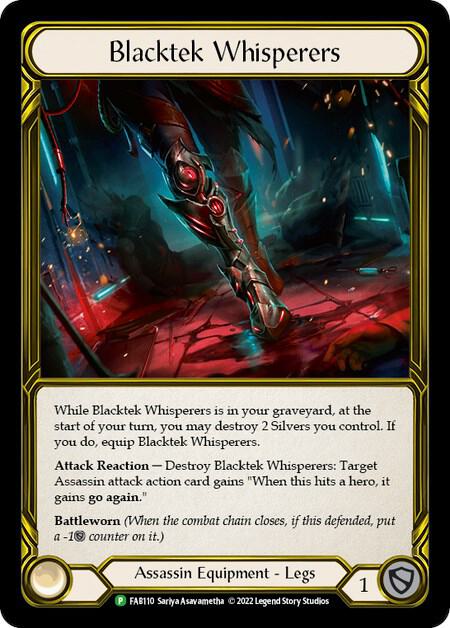 Blacktek Whisperers (Golden) - FAB110, Flesh and Blood: Promo Cards FAB110