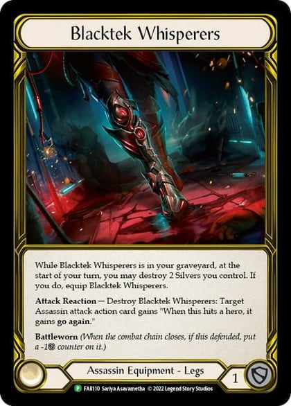 Blacktek Whisperers (Golden) - FAB110, Flesh and Blood: Promo Cards FAB110