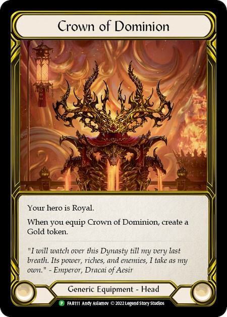 Crown of Dominion (Golden) - FAB111, Flesh and Blood: Promo Cards FAB111