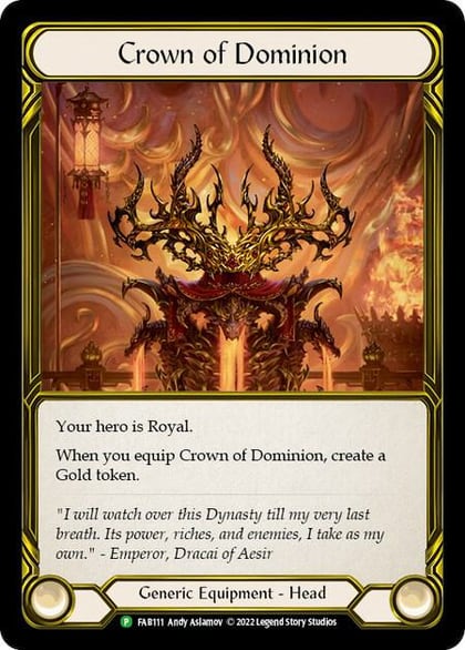 Crown of Dominion (Golden) - FAB111, Flesh and Blood: Promo Cards FAB111
