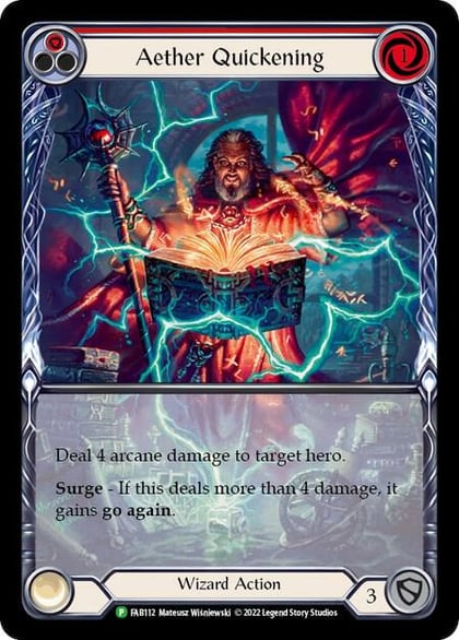 Aether Quickening (Red) - FAB112, Flesh and Blood: Promo Cards FAB112
