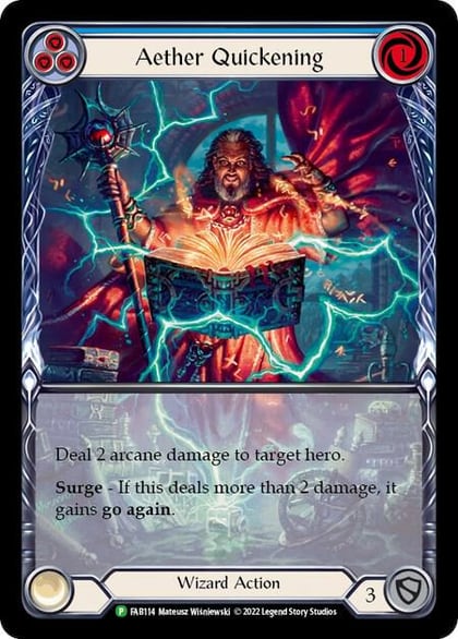 Aether Quickening (Blue) - FAB114, Flesh and Blood: Promo Cards FAB114