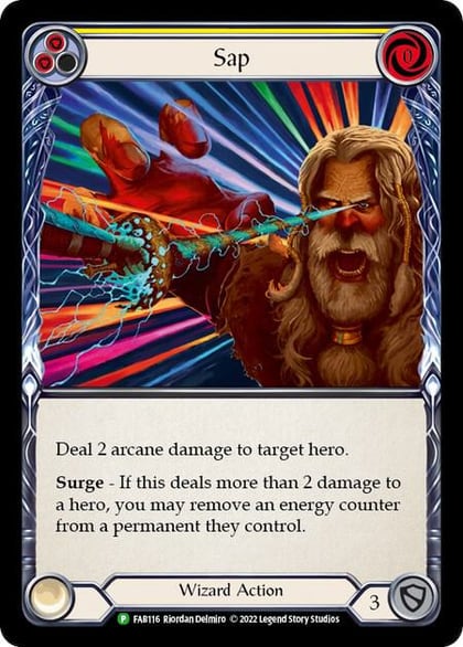 Sap (Yellow) - FAB116, Flesh and Blood: Promo Cards FAB116