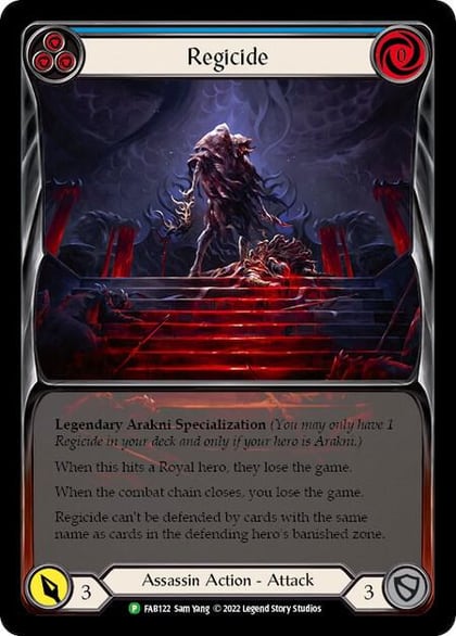 Regicide - FAB122, Flesh and Blood: Promo Cards FAB122