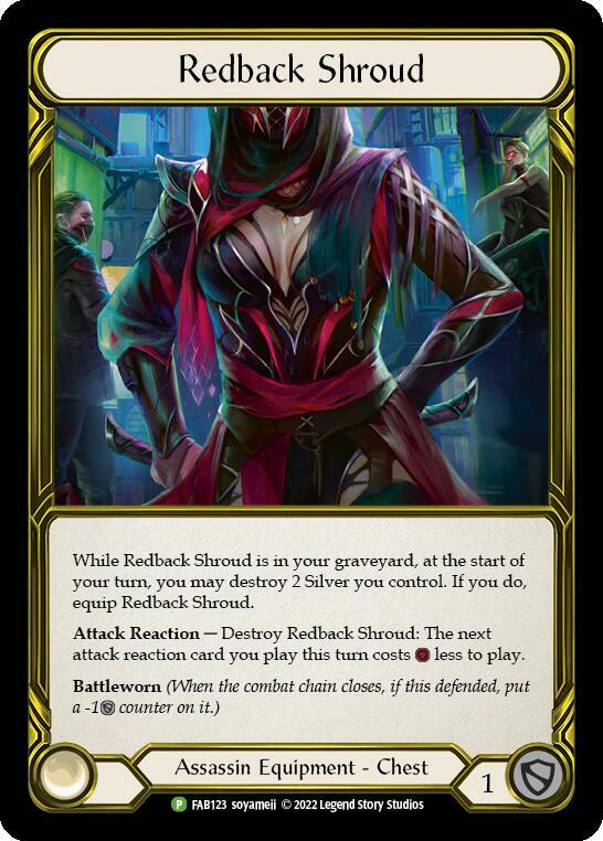 Redback Shroud (Golden) - FAB123, Flesh and Blood: Promo Cards FAB123