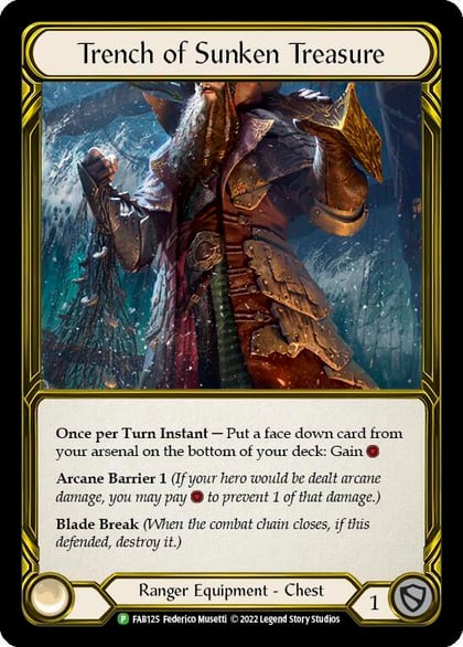 Trench of Sunken Treasure (Golden) - FAB125, Flesh and Blood: Promo Cards FAB125