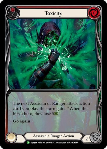 Toxicity (Red) - FAB128, Flesh and Blood: Promo Cards FAB128