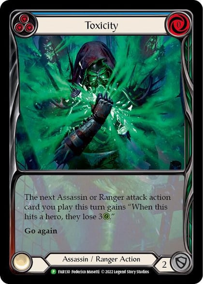 Toxicity (Blue) - FAB130, Flesh and Blood: Promo Cards FAB130