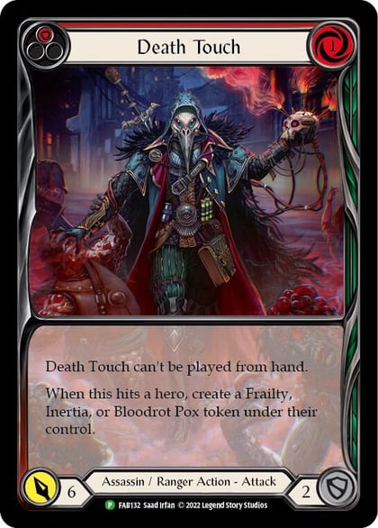 Death Touch (Red) - FAB132, Flesh and Blood: Promo Cards FAB132
