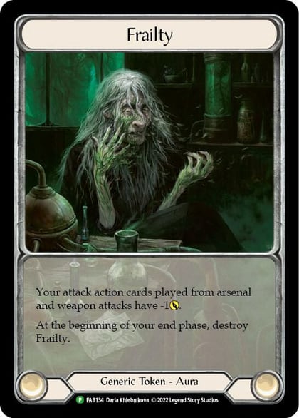 Frailty - FAB134, Flesh and Blood: Promo Cards FAB134