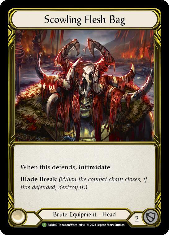 Scowling Flesh Bag (Golden) - FAB140, Flesh and Blood: Promo Cards FAB140