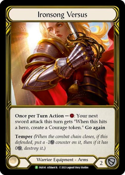 Ironsong Versus (Golden) - FAB141, Flesh and Blood: Promo Cards FAB141