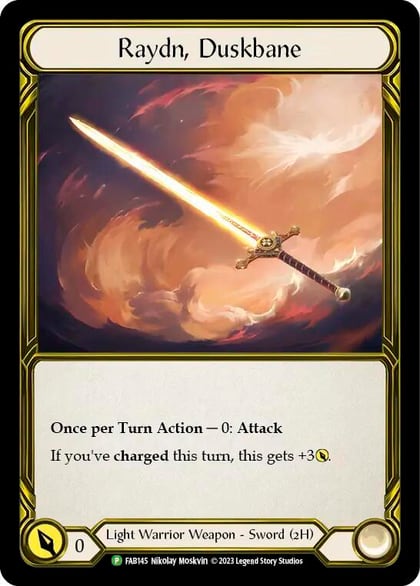 Raydn, Duskbane (Golden) - FAB145, Flesh and Blood: Promo Cards FAB145