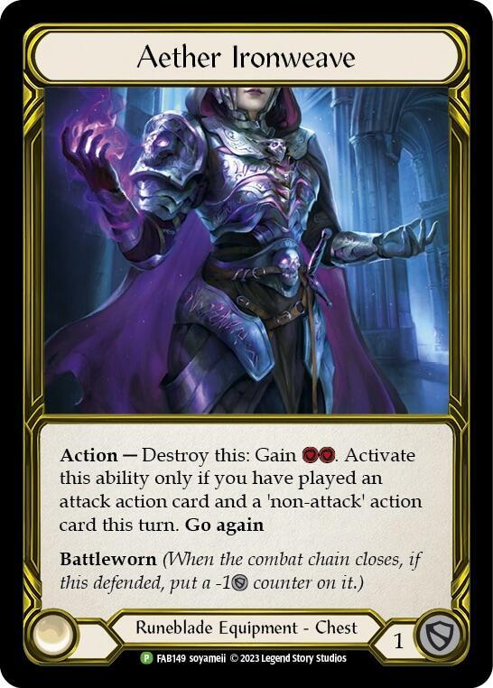 Aether Ironweave (Golden) - FAB149, Flesh and Blood: Promo Cards FAB149