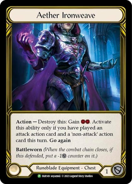 Aether Ironweave (Golden) - FAB149, Flesh and Blood: Promo Cards FAB149