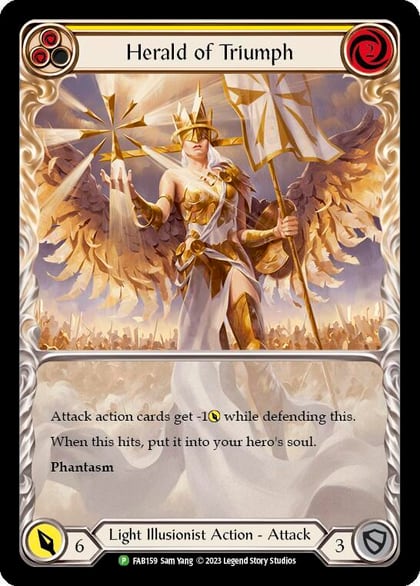 Herald of Triumph (Yellow) - FAB159, Flesh and Blood: Promo Cards FAB159