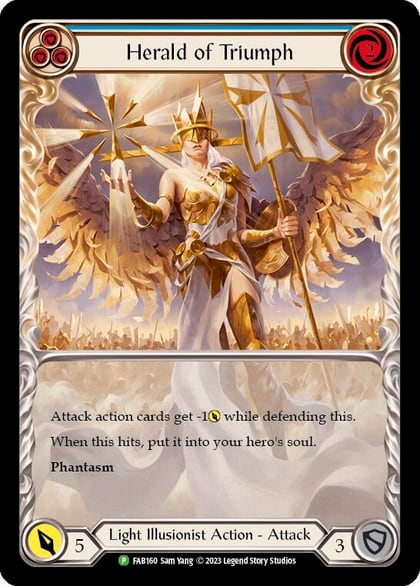 Herald of Triumph (Blue) - FAB160, Flesh and Blood: Promo Cards FAB160