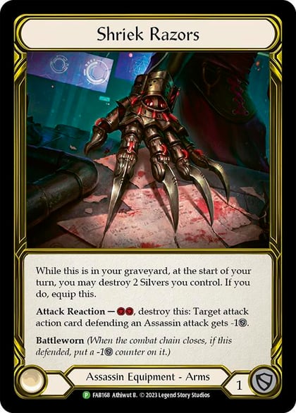 Shriek Razors - FAB168, Flesh and Blood: Promo Cards FAB168