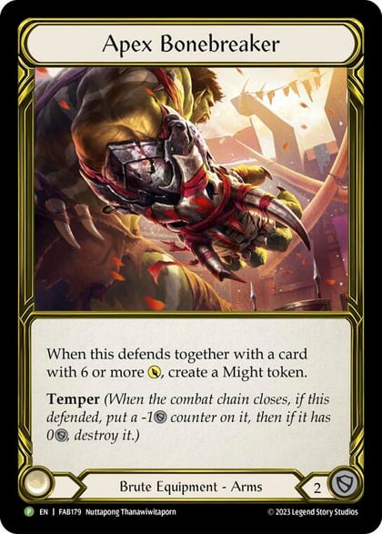 Apex Bonebreaker (Golden) - FAB179, Flesh and Blood: Promo Cards FAB179