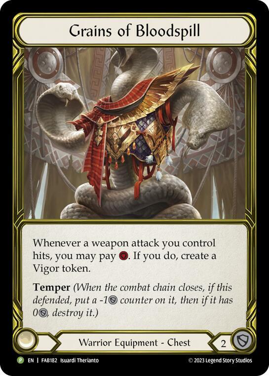 Grains of Bloodspill (Golden) - FAB182, Flesh and Blood: Promo Cards FAB182