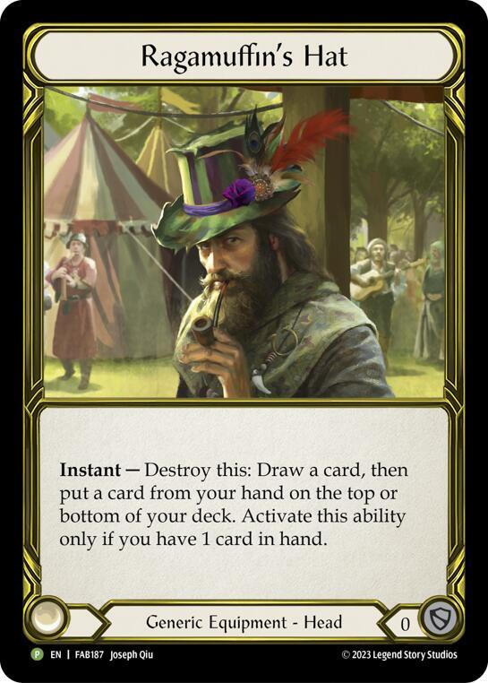 Ragamuffin's Hat (Golden) - FAB187, Flesh and Blood: Promo Cards FAB187