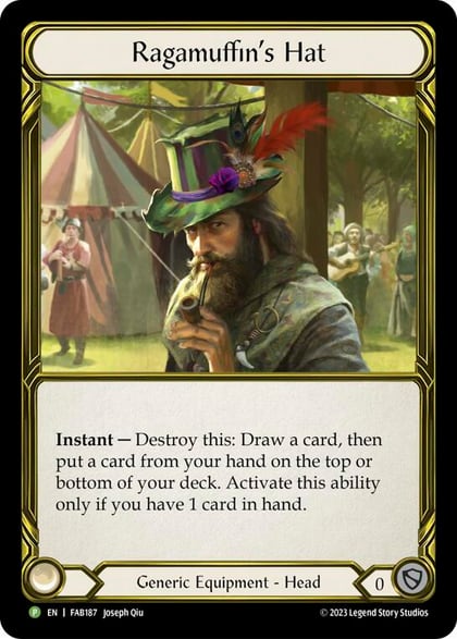 Ragamuffin's Hat (Golden) - FAB187, Flesh and Blood: Promo Cards FAB187