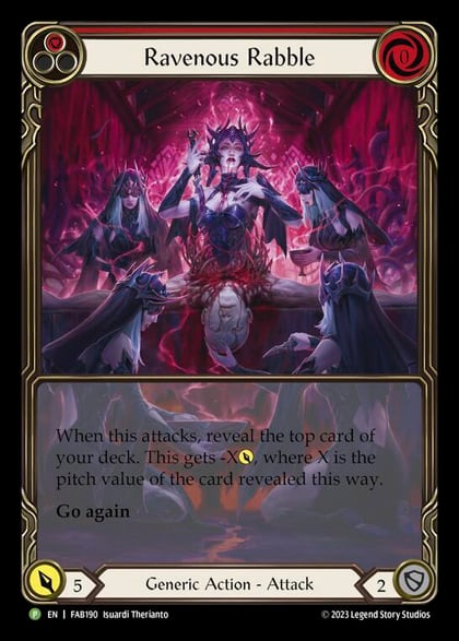 Ravenous Rabble (Red) - FAB190, Flesh and Blood: Promo Cards FAB190