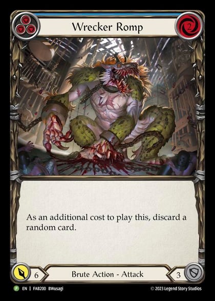 Wrecker Romp (Blue) - FAB200, Flesh and Blood: Promo Cards FAB200