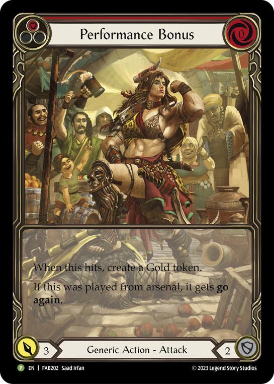 Performance Bonus (Red) - FAB202, Flesh and Blood: Promo Cards FAB202